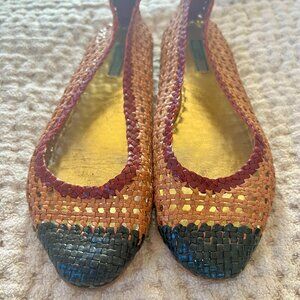 Prada Woven Ballet Flats